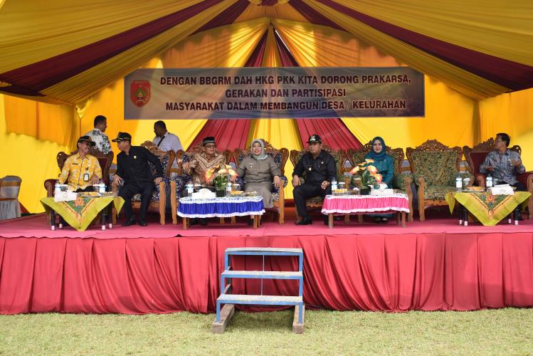 Peringati BBGRM dan HKG-PKK Tahun 2018, Bupati: Perlu Sinergitas dan Gotong Royong Dalam Membangun Desa